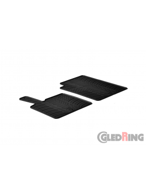 Original Gledring Passform Fußmatten Gummimatten 2 Tlg.-Fixing - Smart Smart Fortwo 451 2006-2014